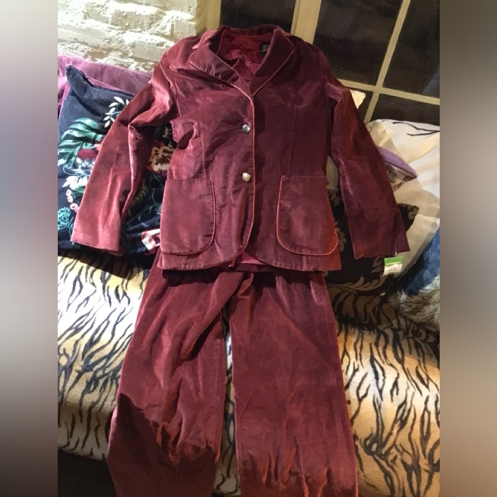 NEW! 🍁🍂🍁Super RARE Patty Woodard 3 piece velvet suit